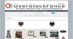 Desktop Screenshot of overstockfence.com