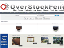 Tablet Screenshot of overstockfence.com